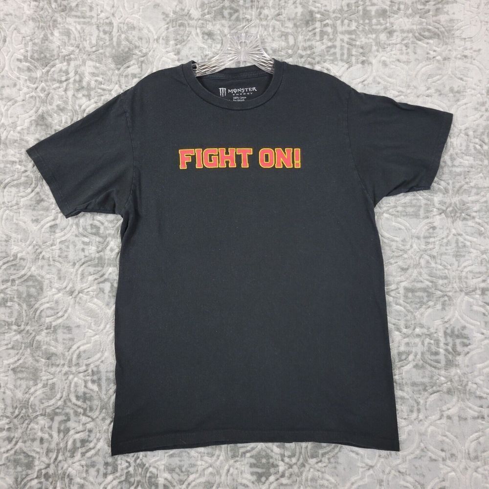 USC Trojans T-Shirt Mens Medium Black Monster Fight On College NCAA Graphic Tee